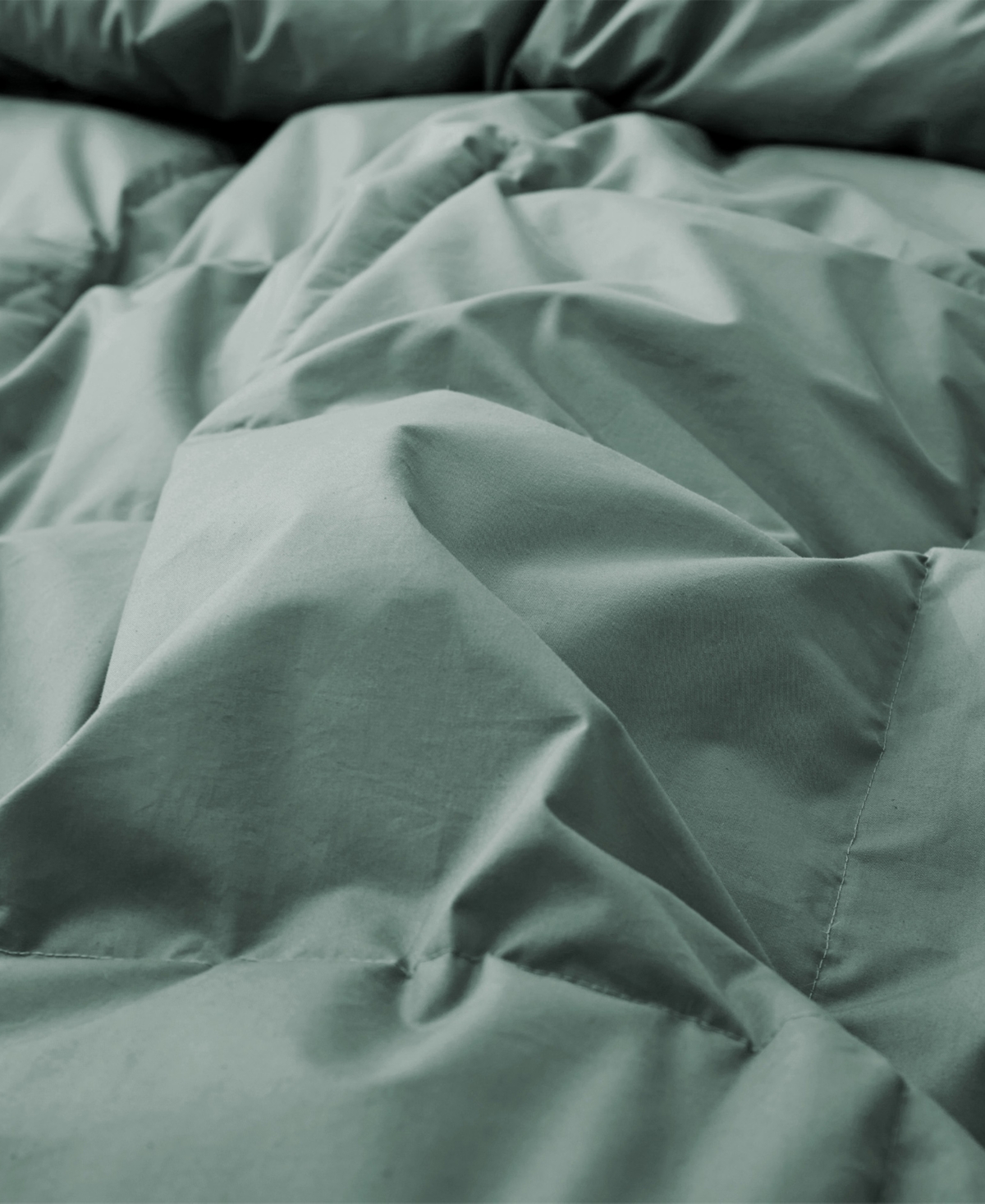 Unikome All Season Goose Down Comforter, King In Green