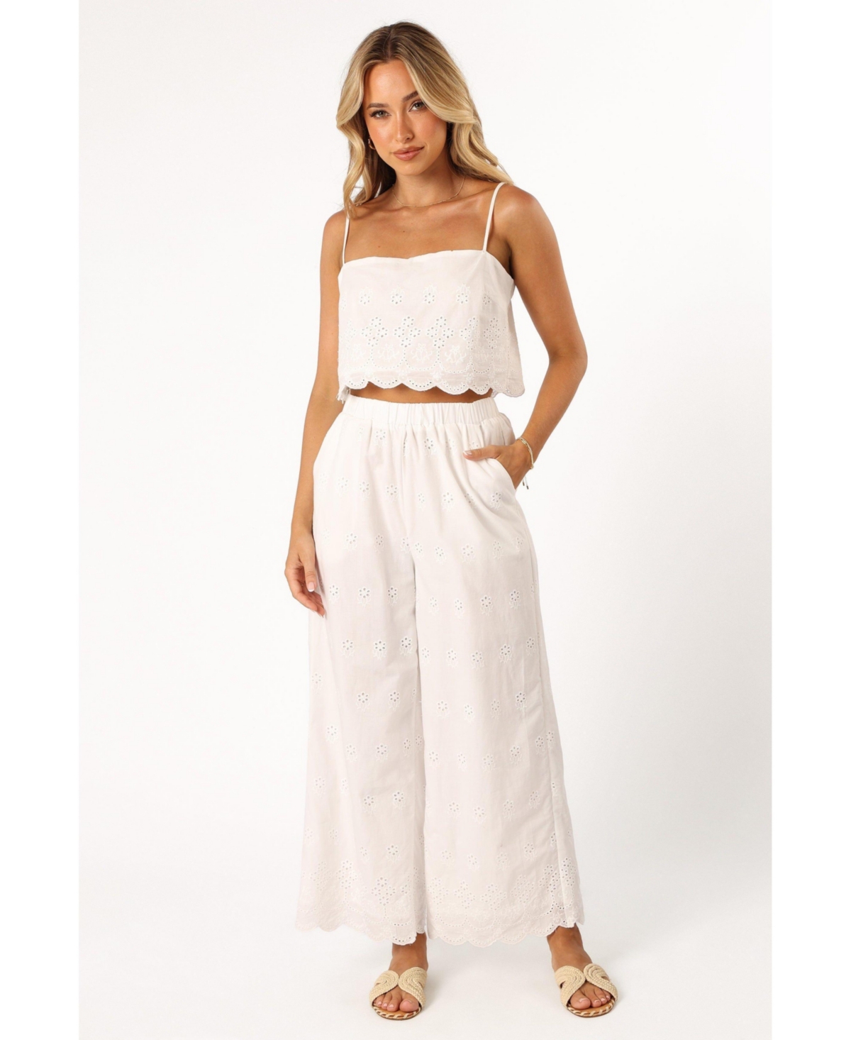 Women's Clementine Pant Set - White