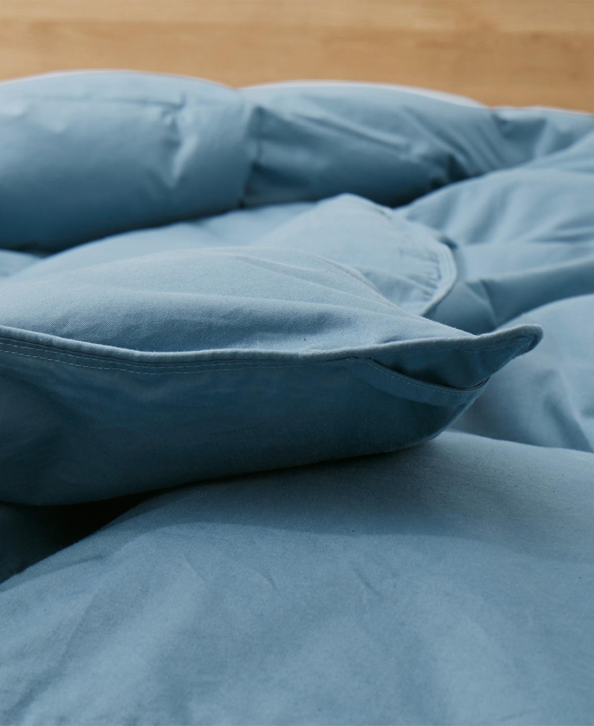 Unikome All Season Goose Down Comforter, King In Blue