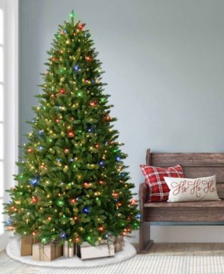 Puleo 7.5FT Pre-Lit Franklin Fir Artificial Christmas Tree