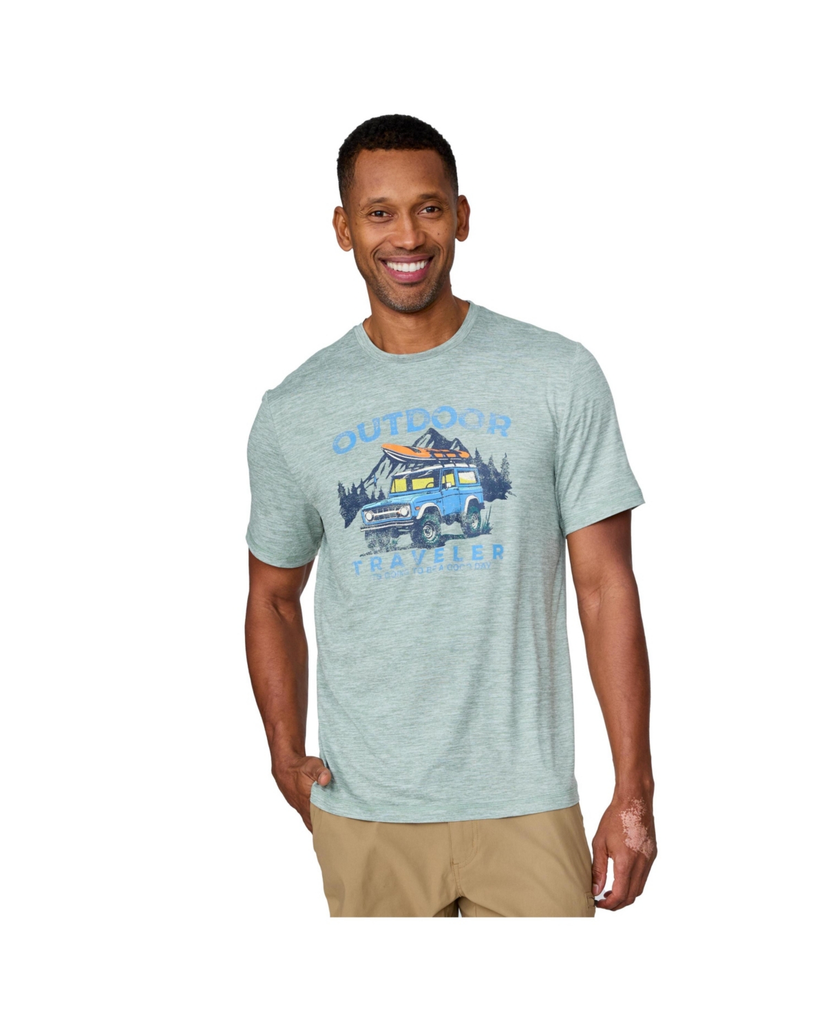 Men's Super Soft Short Sleeve Crew Tee - 2 Pack - Basil/iron