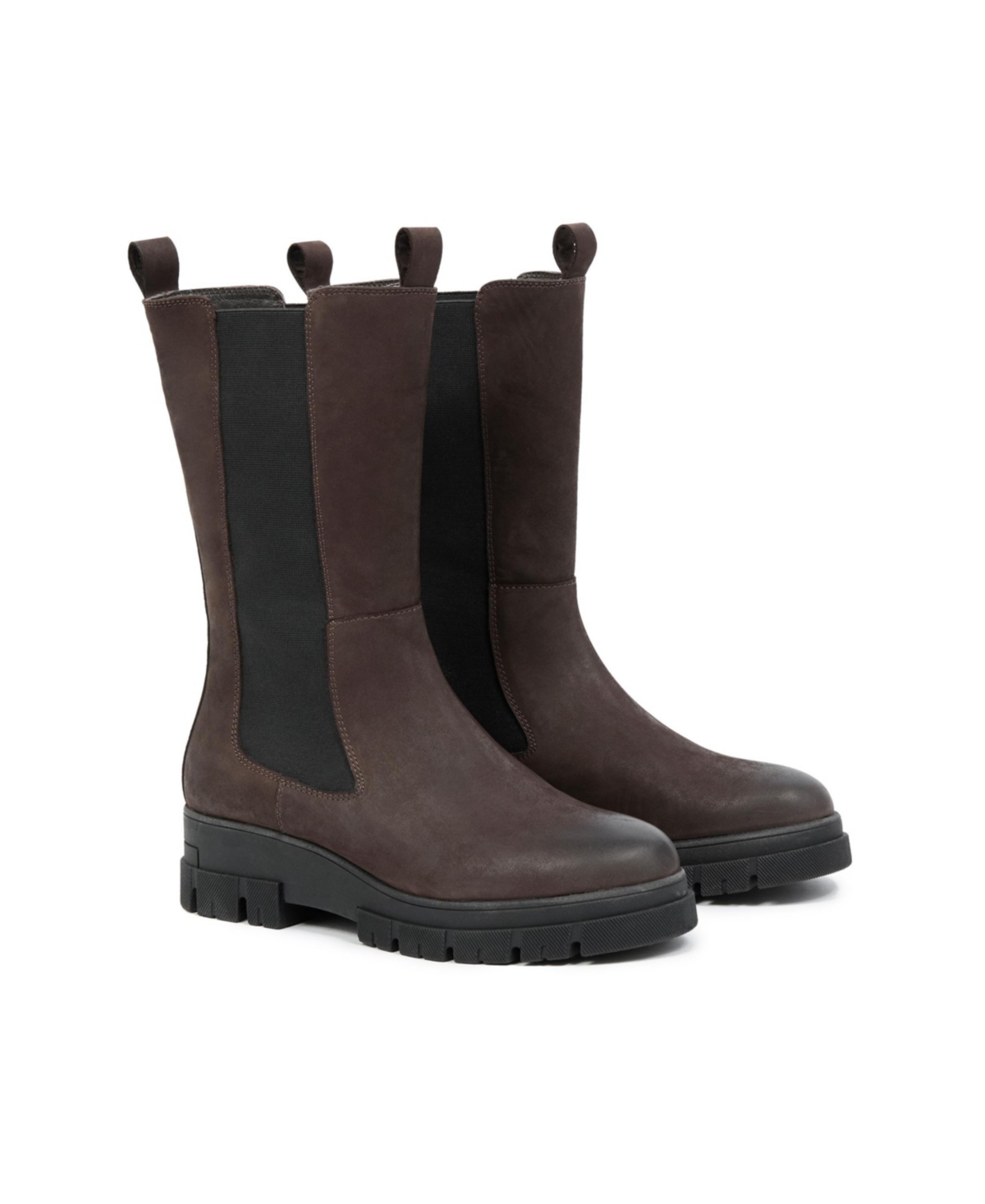 Chunky Tall Chelsea Boots - Chocolate