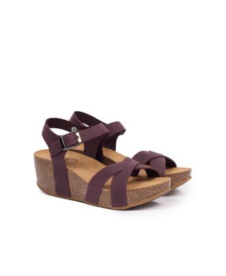 Crossover Wedge Sandal