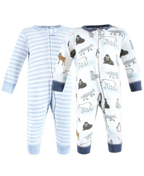 Хлопковая одежда Hudson Baby Day-to-Night для малышей, цвет: Arctic Animals