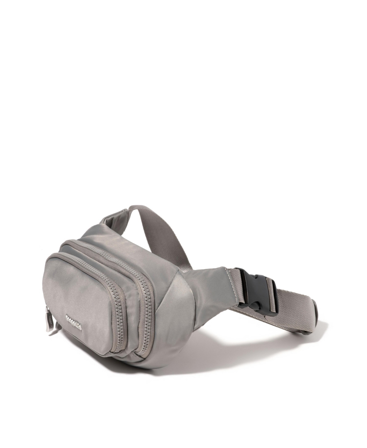 Baggallini On The Go Waist Pack Belt Bag In Steel Gray Twil