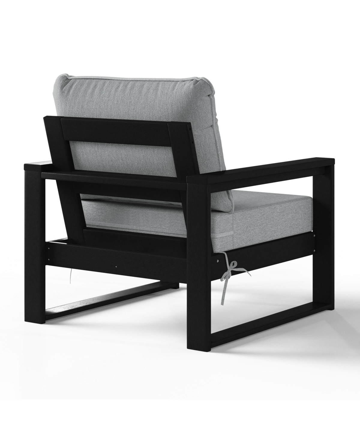 Outdoor Modern 3-Piece Hdpe Patio Sofa Set with Side Table