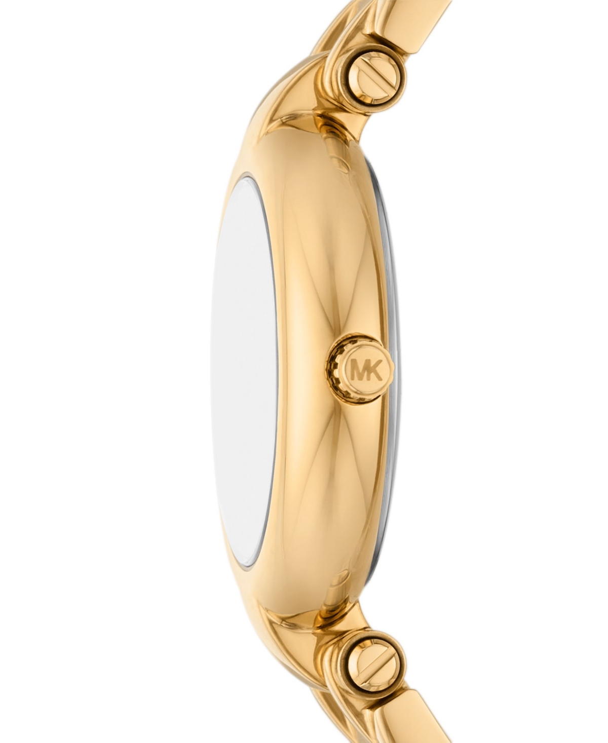 Michael Kors Women's Laney Three-hand Gold-tone Stainless Steel Watch, 30mm In Gold-tone
