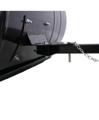 Snow Shovel with Wheels, Snow Pusher, Cushioned Adjustable Angle Handle Snow Removal Tool, 29" Blade, 10" Wheels,black color