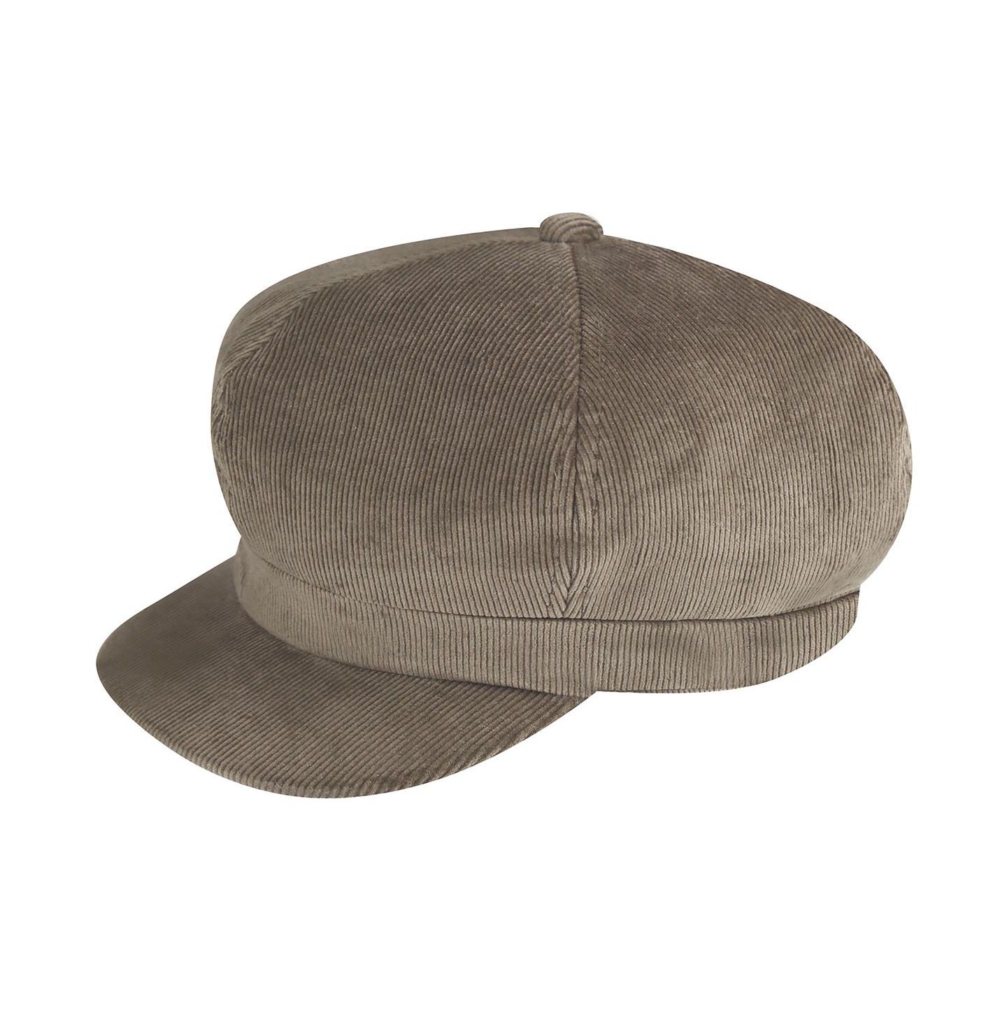 Мужские головные уборы Kangol Cord Spitfire Newsboy, цвет: Nickel — фото 1