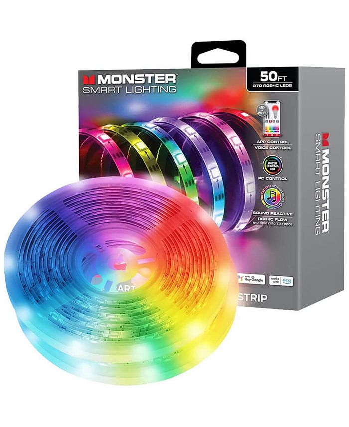 50Ft. Multi-Color LED Light Strip - Gray - 50