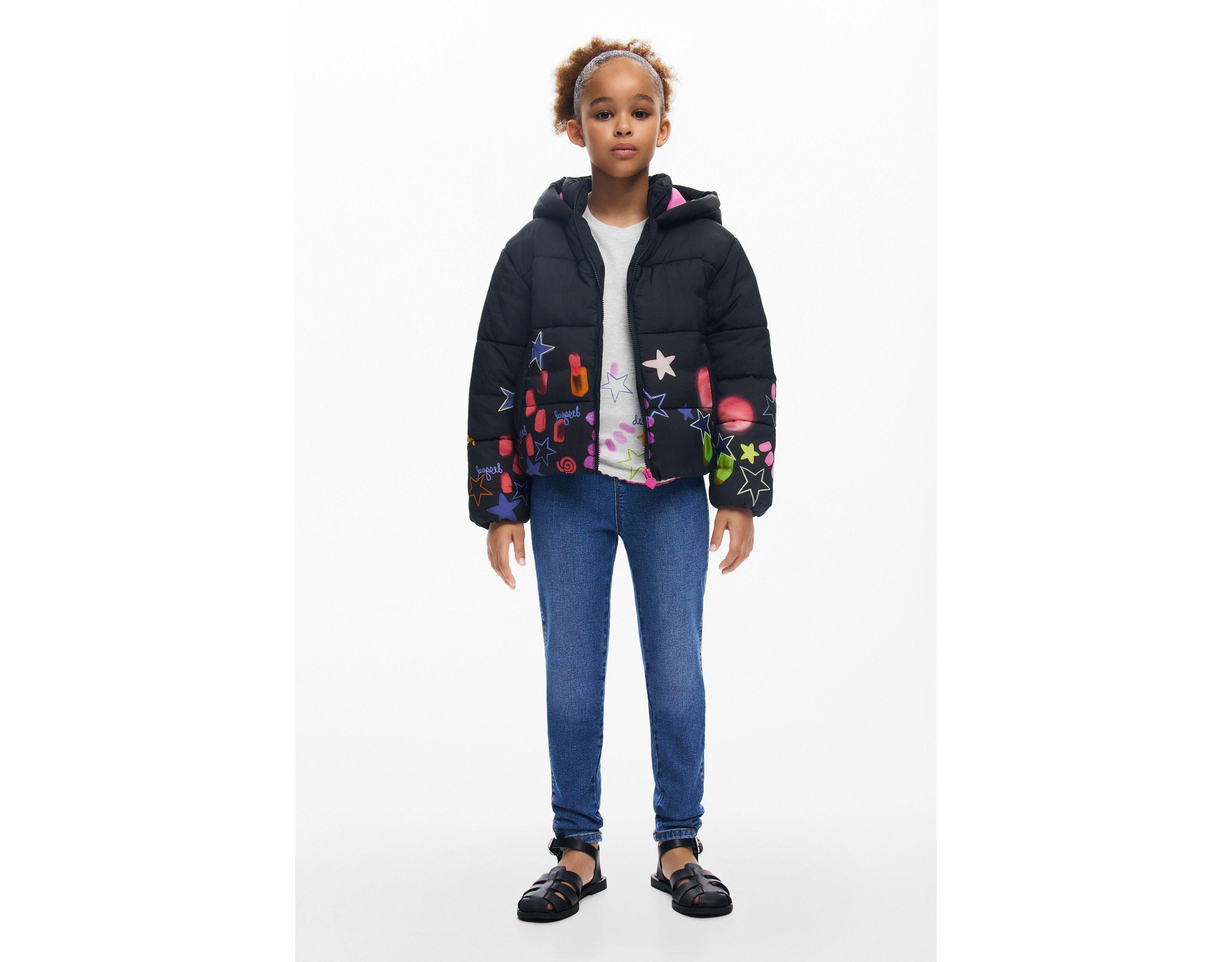 Desigual Girls Girls's Star quilted coat