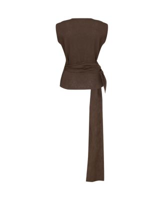 Women's Waist Accessory Detailed Blouse