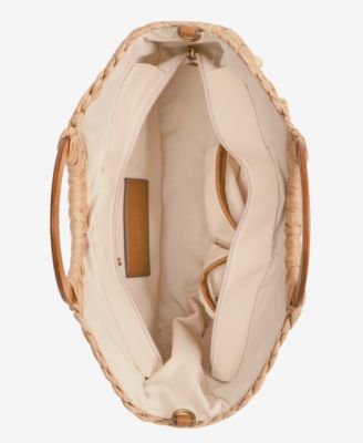 Straw Tote Crossbody, Exclusively at Macy's 