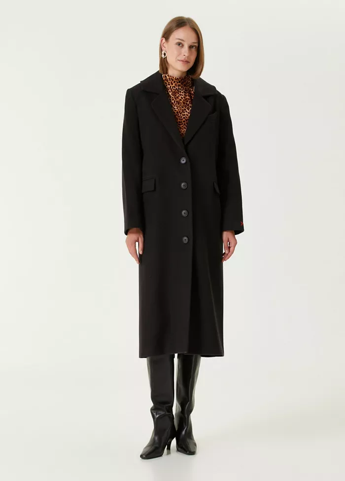 Women's Wool-Cashmere Blend Coat - thumbnail 9