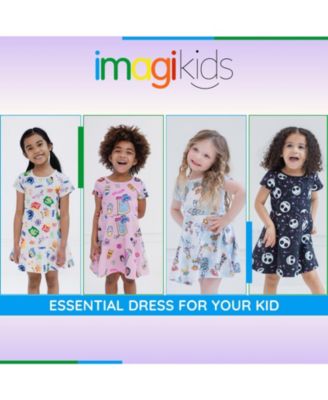 Girls Nightmare Before Christmas French Terry Skater Dress