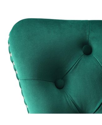 Velvet Upholstered Tufted Dining Chairs (Set of 6)