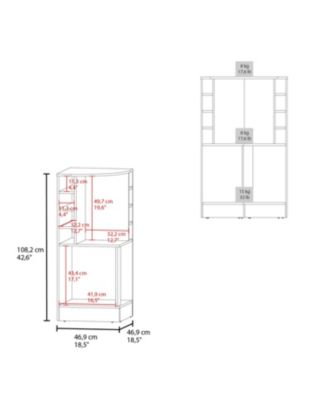 norwich Bar Cabinet, 2 Doors, 8 Wine Bottle Compartments, Natural Oak