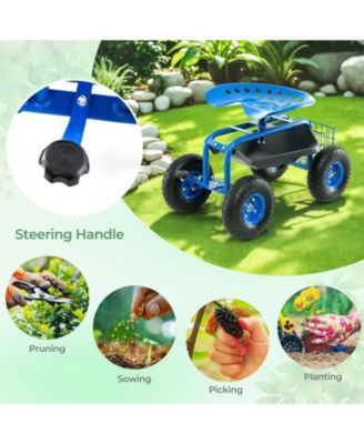 Garden Cart with Heavy Duty Tool Tray