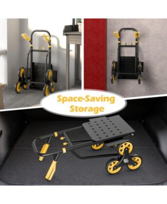 350 Lbs Capacity Stair Climber Hand Truck with Telescoping Handle