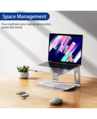 LS03 Aluminum Laptop Stand, Ergonomic Detachable Computer Stand, Riser Holder Notebook Stand Compatible with Air, Pro, Dell, HP, Lenovo More 10-15.6" Laptops