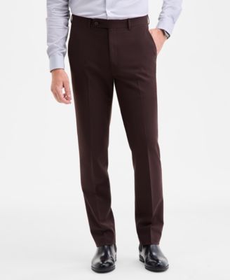 Men's Slim-Fit Solid Dress Pants