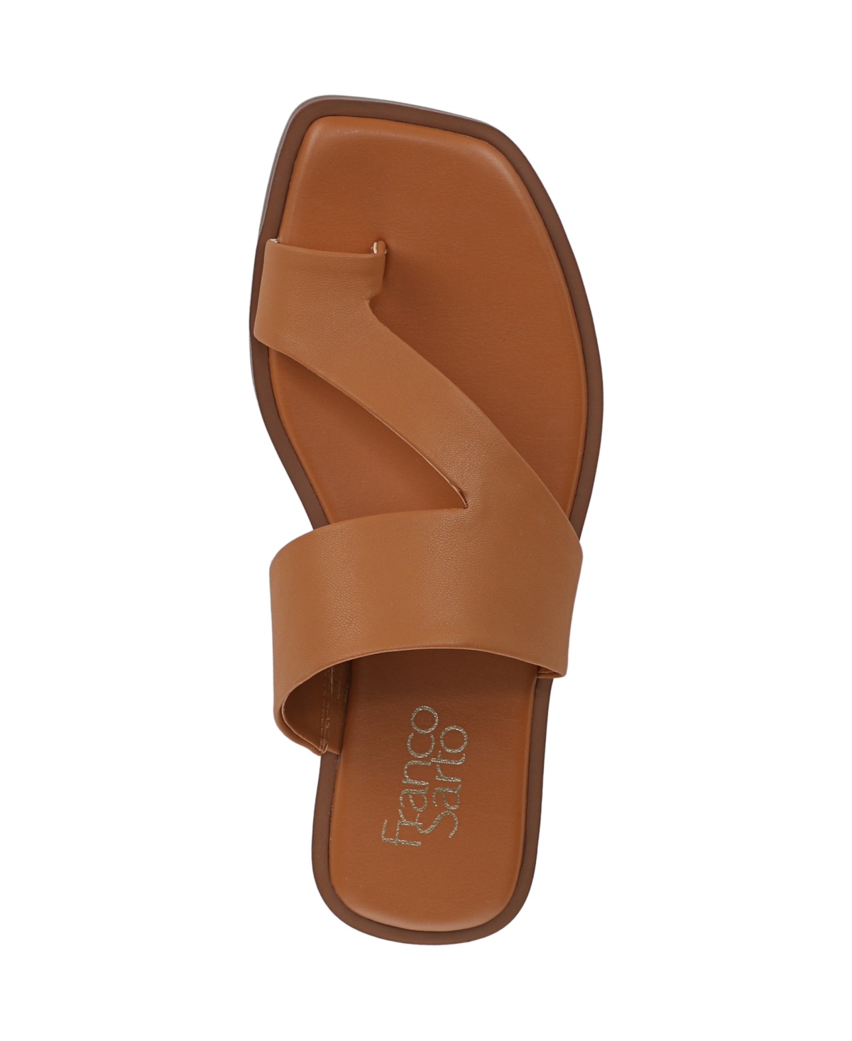 Franco Sarto Women's Monalee Toe Loop Slide Sandals In Tan Faux Leather