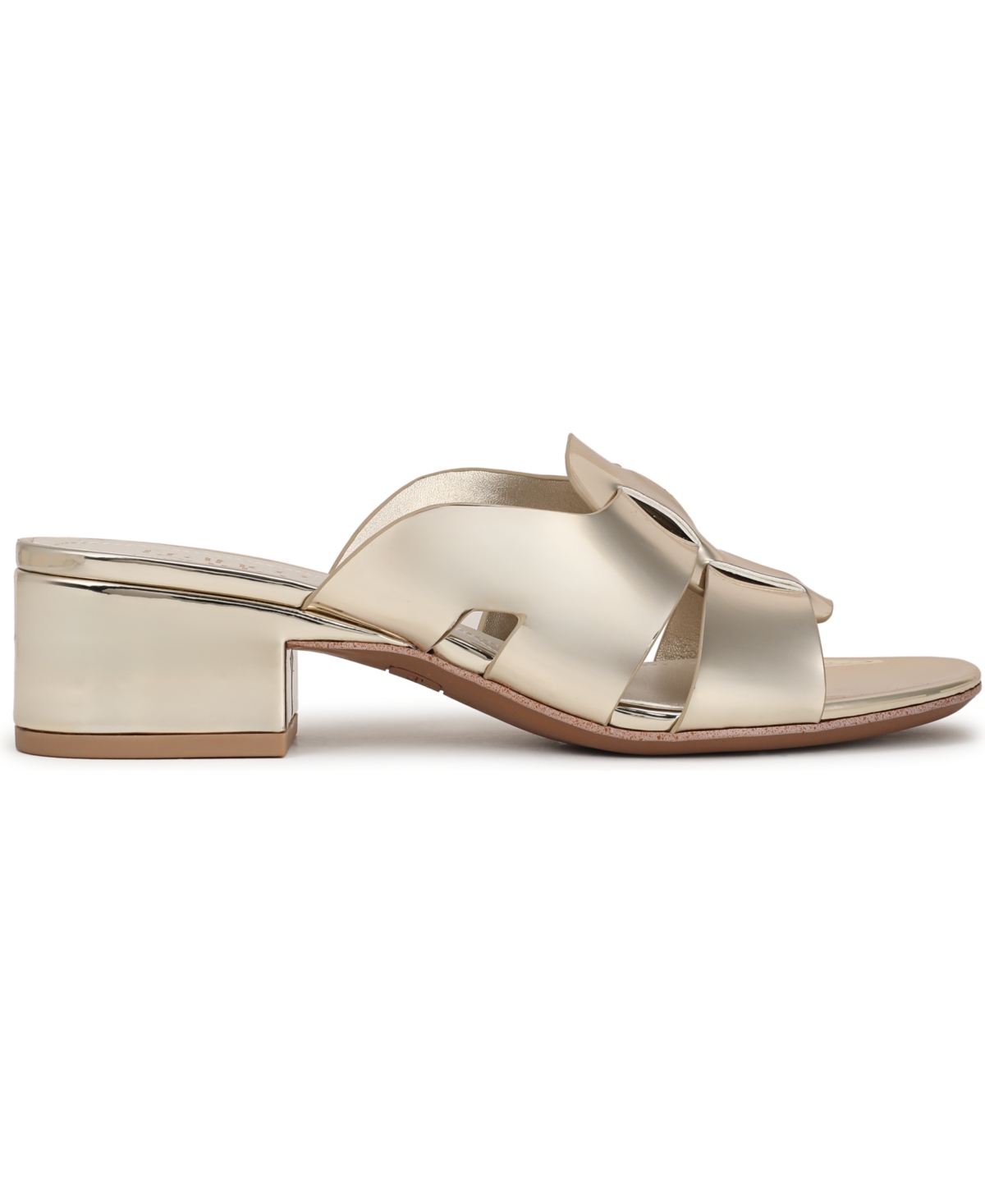 Franco Sarto Women's Nuala Open Toe Block Heel Slide Sandals
