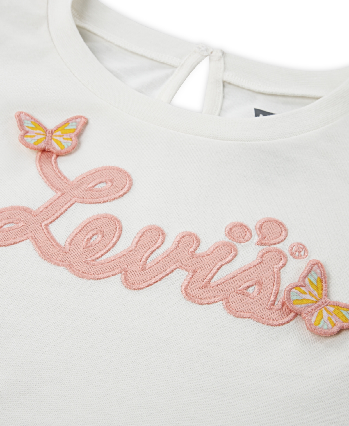 LEVI'S LITTLE GIRLS 2-PIECE RUFFLE T-SHIRT AND SKORT SET 