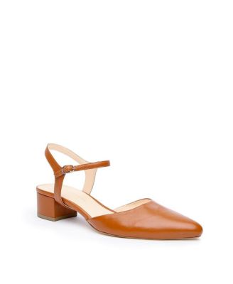 Women's Cognac Jackie Customizable Slides