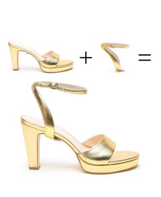 Women's Gold Marilyn Customizable Platform