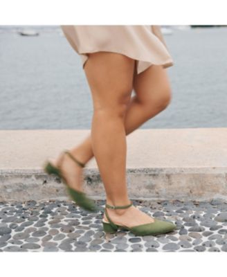 Women's Moss Marilyn Customizable V Slides