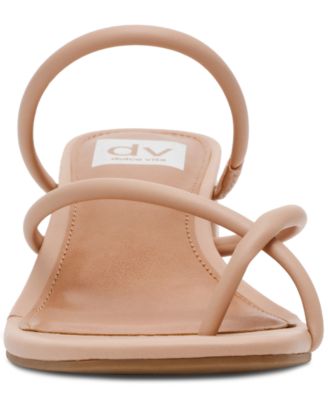 Lumena Strappy Slide Block-Heel Sandals