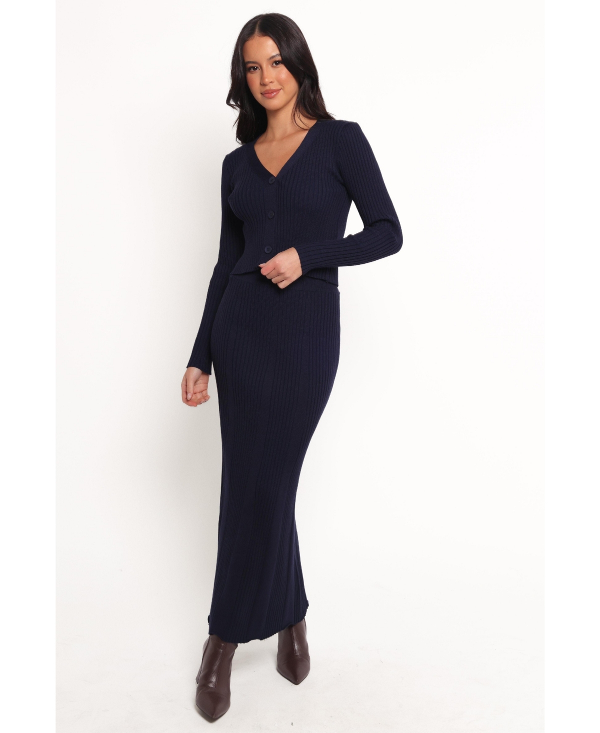 Women's Neya Knit Skirt Set - Blue