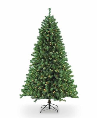 Puleo  Pre-Lit Nebraska Fir Artificial Christmas Tree