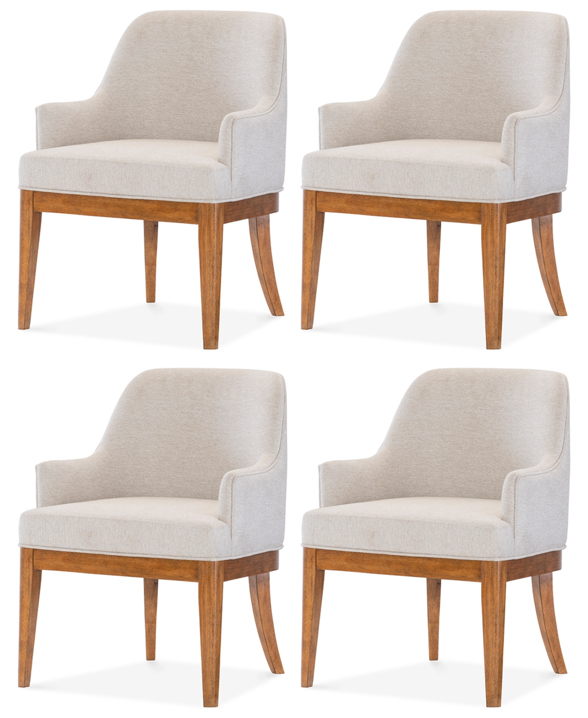 Macy's Prescott 4-pc. Dining Chair Set, Created For  In Brown