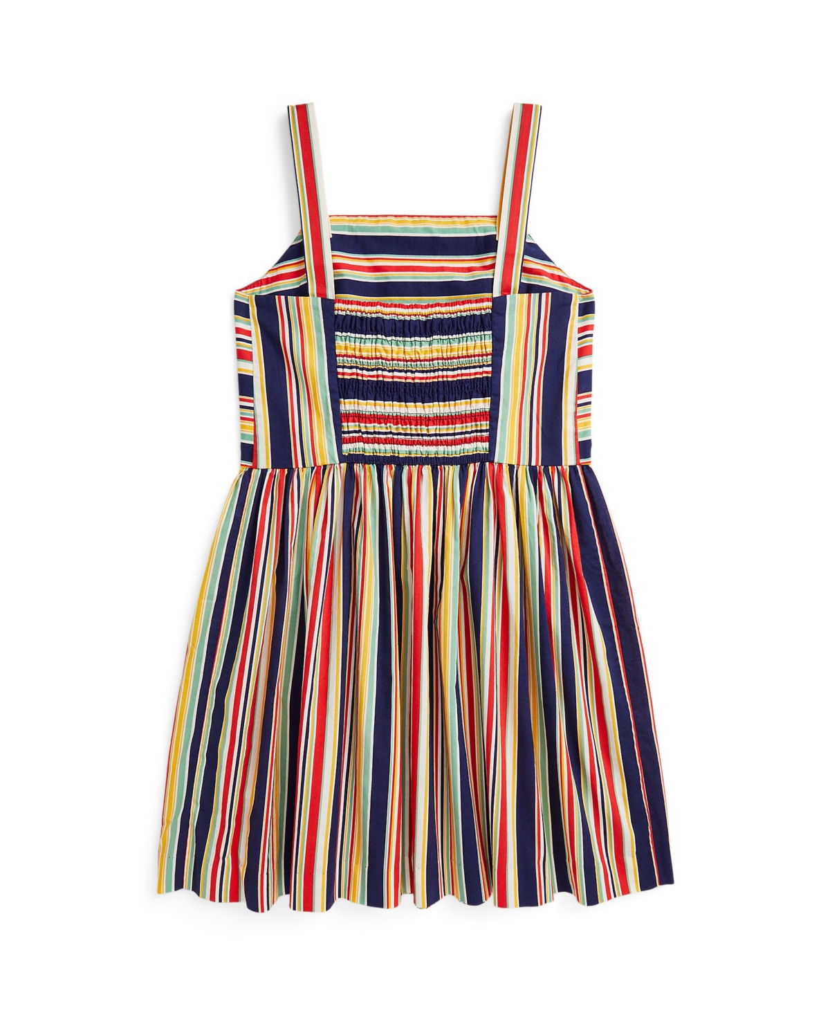 Polo Ralph Lauren Striped Cotton Dress In Multistripe