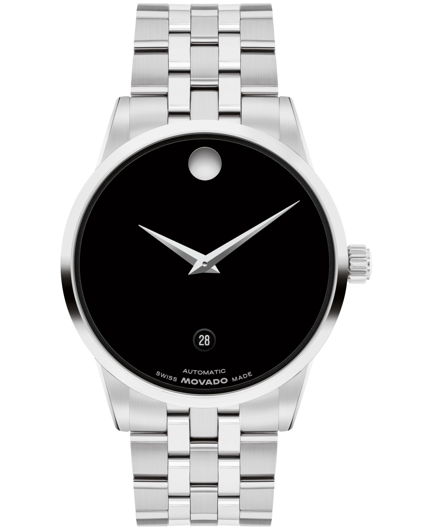 Мужские часы Movado Museum Classic Swiss Automatic Stainless-Steel Watch, 40mm — фото 1