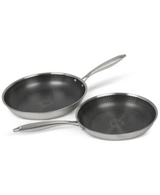 Glidesteel Stainless Steel Nonstick 2-Pc. Frypan Set