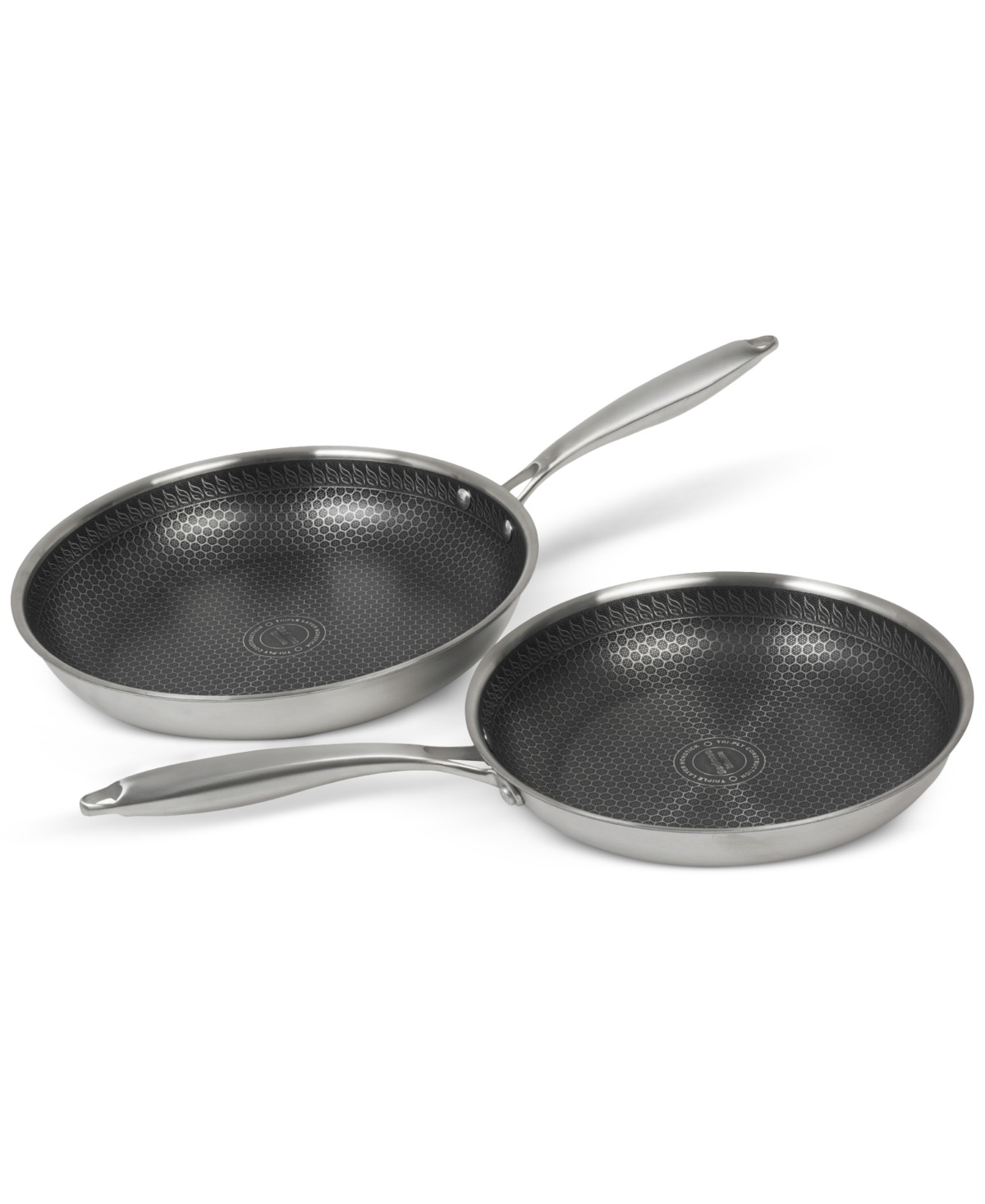 Sedona Kitchen Glidesteel Sainless Steel Nonstick 2-pc. Frypan Set