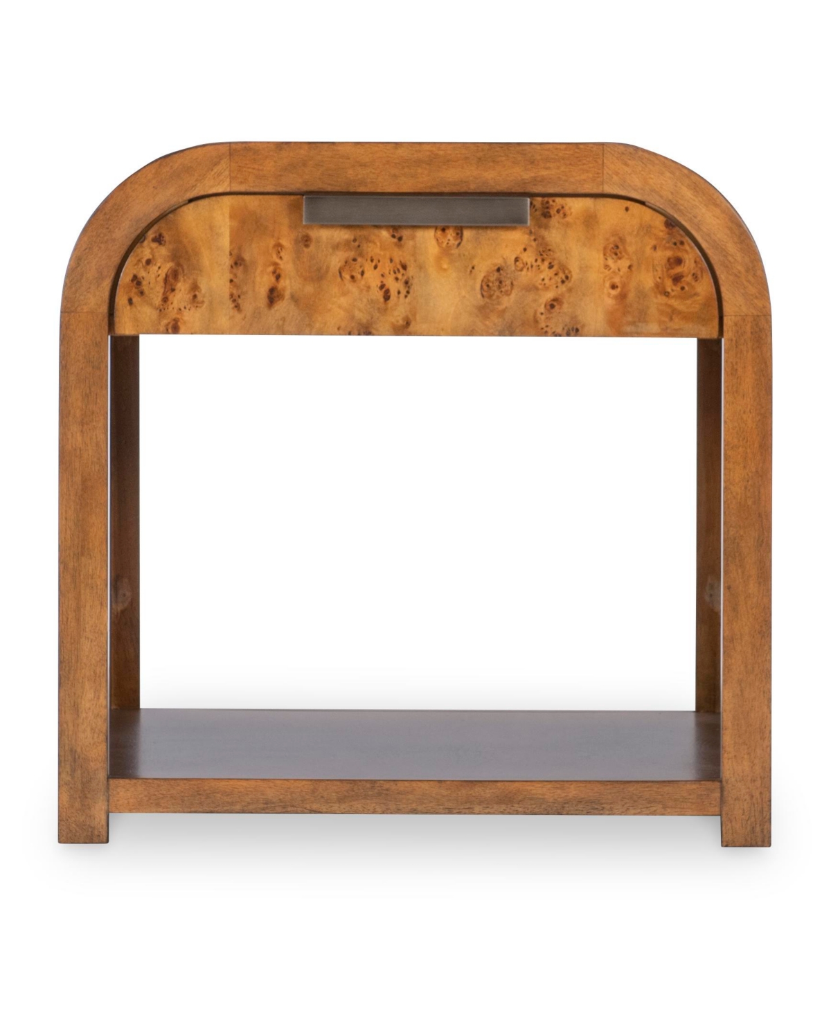 Macy's Prescott 25" Wood Mappa Burl End Table In Brown Mappa