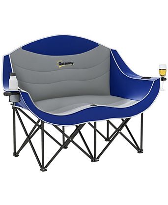 Double Padded Folding Camping Chair for Adults