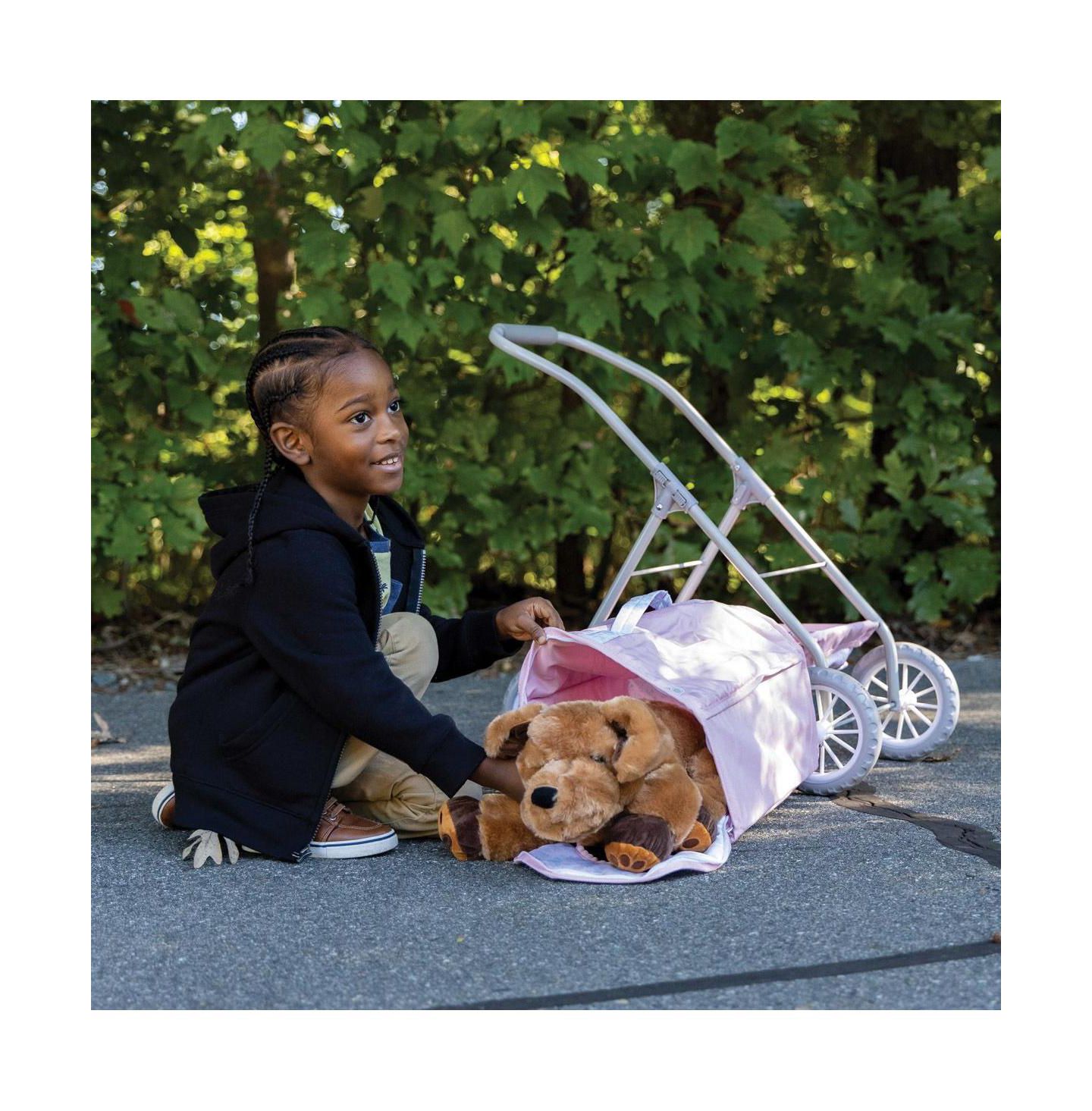 Коляска для кукол JC Toys My First Toy Pet со съёмной переноской, 3+, цвет: Розовый — фото 3