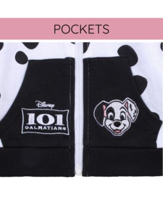 Girls Disney Lilo & Stitch French Terry Zip Up Cosplay Hoodie