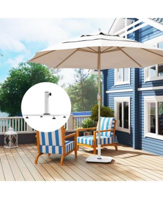 Square Patio Umbrella Base, 41 lbs Metal Umbrella Sd,