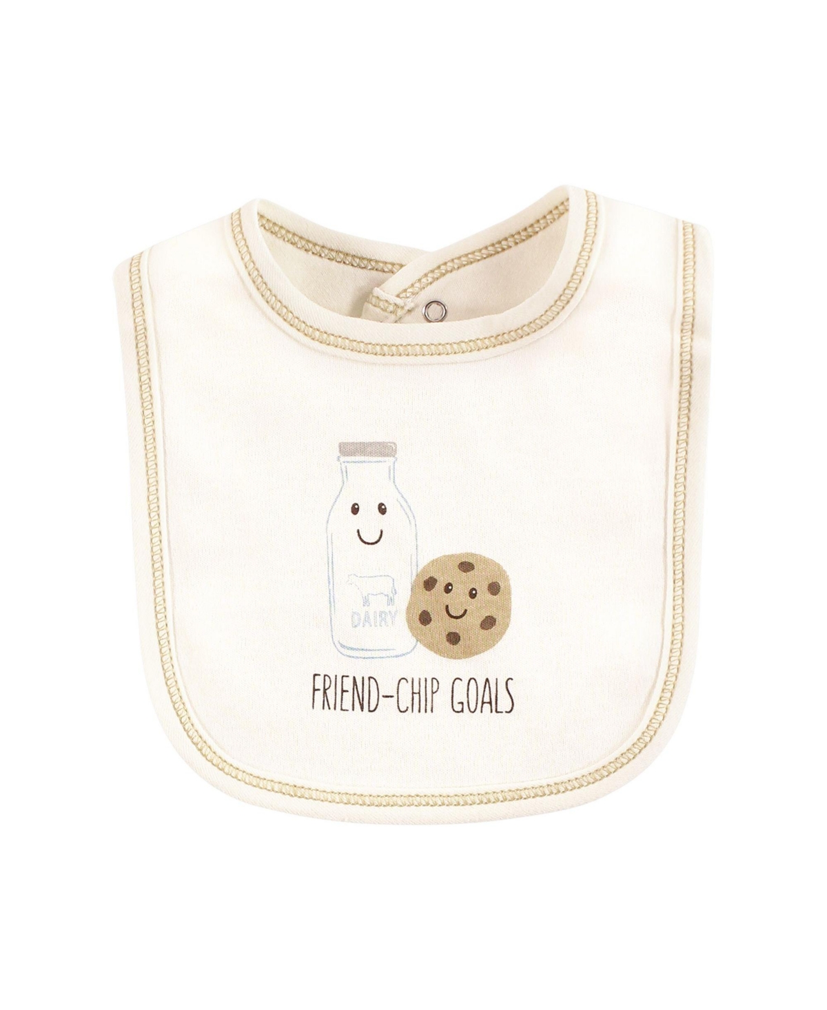 Touched by Nature Unisex Baby Organic Cotton Bibs 5pk, Cutie Pie, One