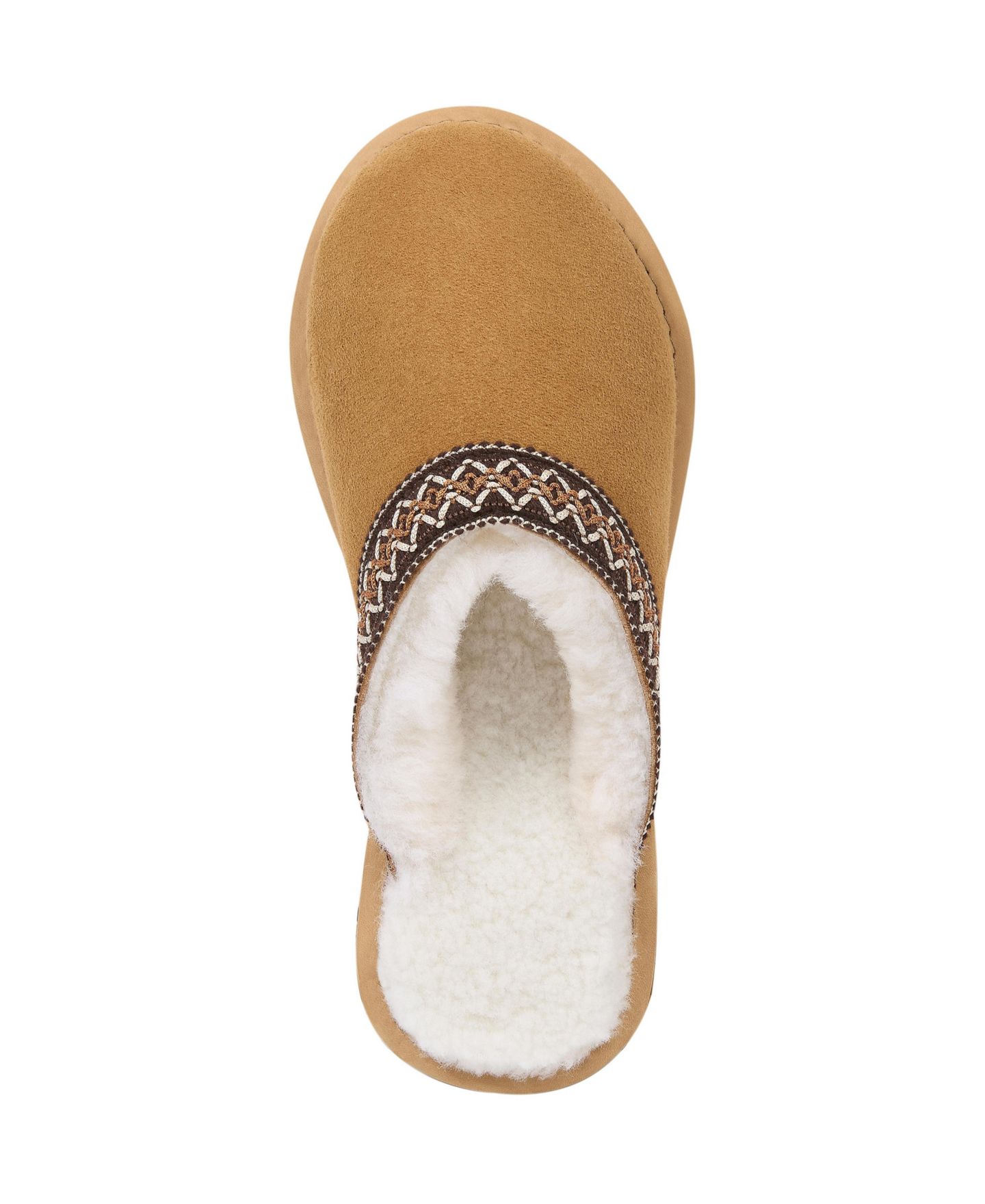 Женские тапочки Celtic & Co. Braid Trim Shearling Slippers, цвет: Spice — фото 1