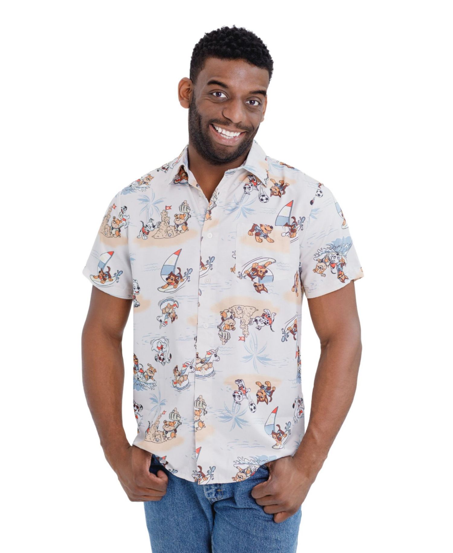 Boys Matching Family Hawaiian Button Down Dress Shirt