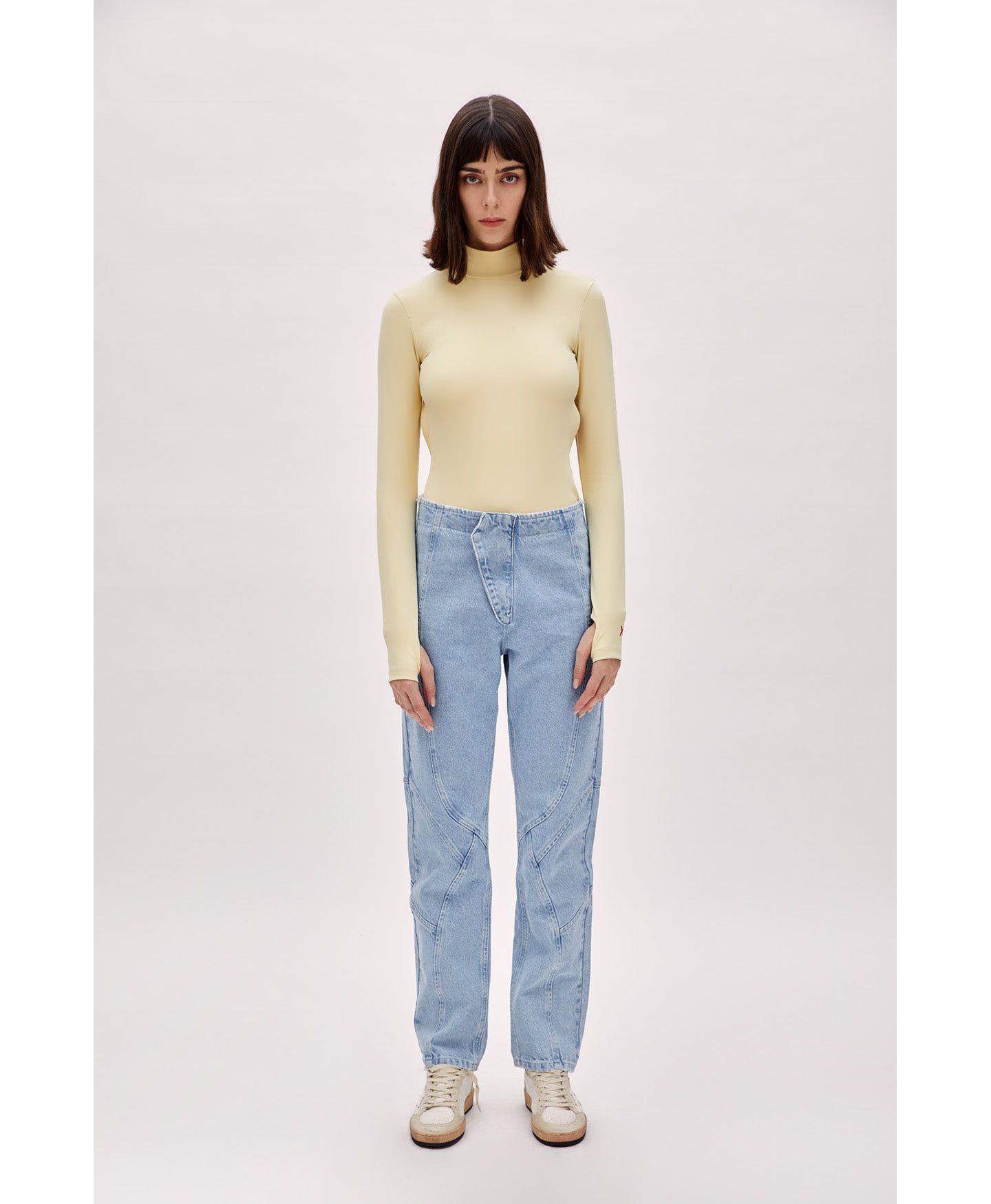 Женские брюки PCFG Stitch Detail Straight Fit Denim — фото 1