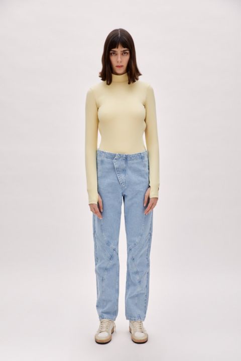 Женские брюки PCFG Stitch Detail Straight Fit Denim