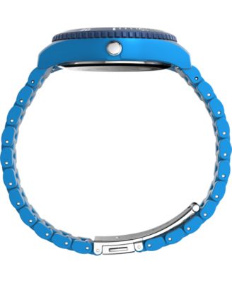 Men's Quartz Analog Blue Stainless Steel Watch, 42mm